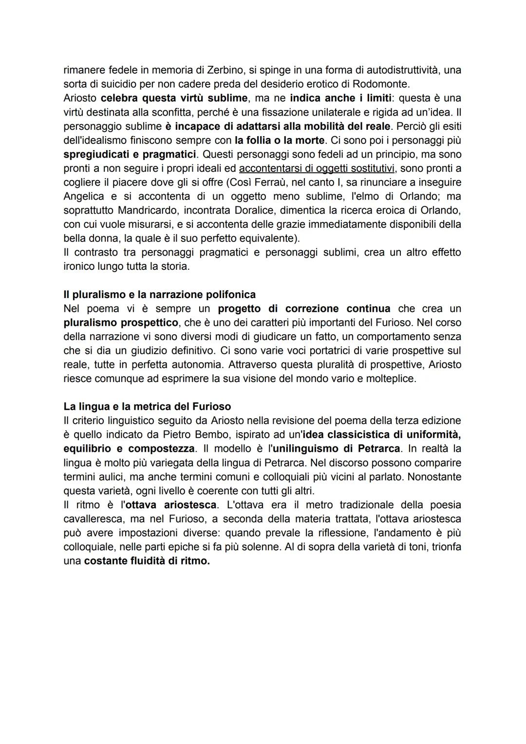 ORLANDO FURIOSO
Le fasi della composizione
Ariosto inizia a comporre la sua opera maggiore nel 1505, si tratta di un poema di
materia cavall