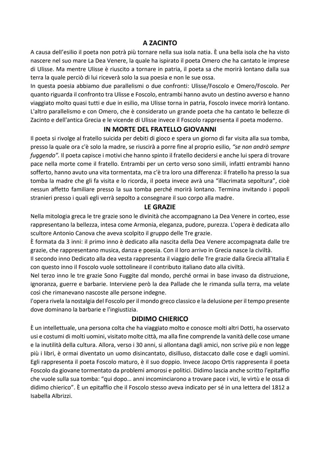 # UGO FOSCOLO VITA E PENSIERO

Foscolo è nato nell'isola di Zacinto, che apparteneva alla repubblica di Venezia, suo padre era
medico venezi