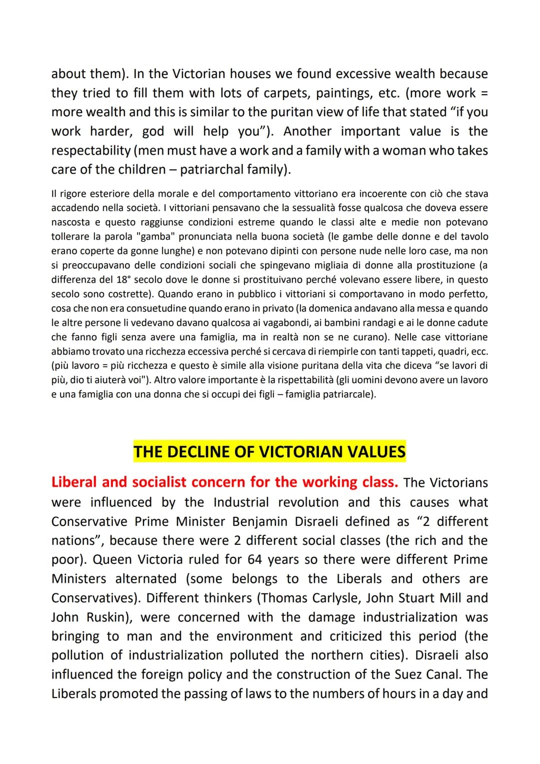 THE VICTORIAN COMPROMISE
Hiding the unpleasant. The term 'Victorian' suggests an idea of
prudishness - extreme propriety, hypocritical in be