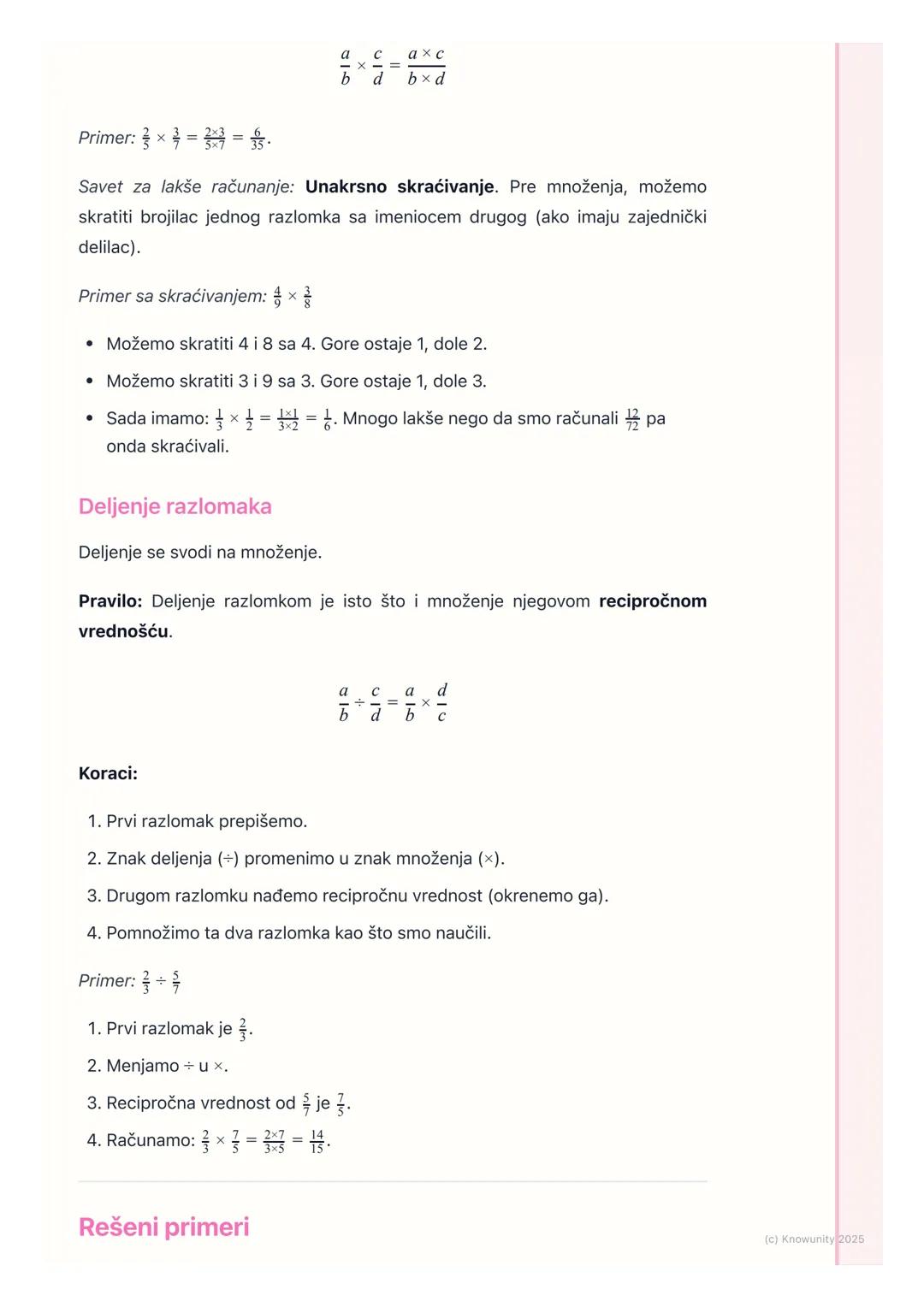 # Operacije sa razlomcima

Uvod u operacije sa razlomcima

Operacije sa razlomcima su sabiranje, oduzimanje, množenje i deljenje
razlomaka. 