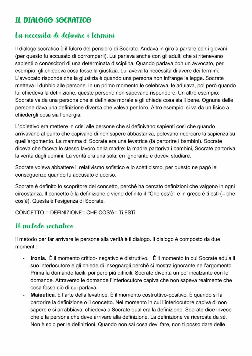 SOCRATE
Il contesto in cui vive e opeha Sochate
Il contesto storico di Socrate è lo stesso di quello dei sofisti.
Lui è deluso dalla ricerca
