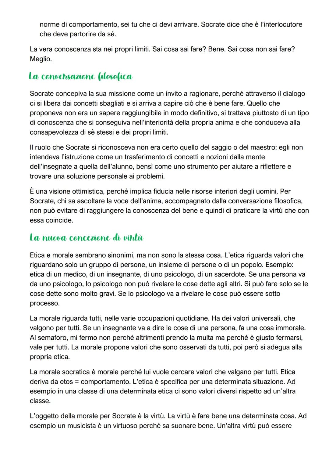 SOCRATE
Il contesto in cui vive e opeha Sochate
Il contesto storico di Socrate è lo stesso di quello dei sofisti.
Lui è deluso dalla ricerca
