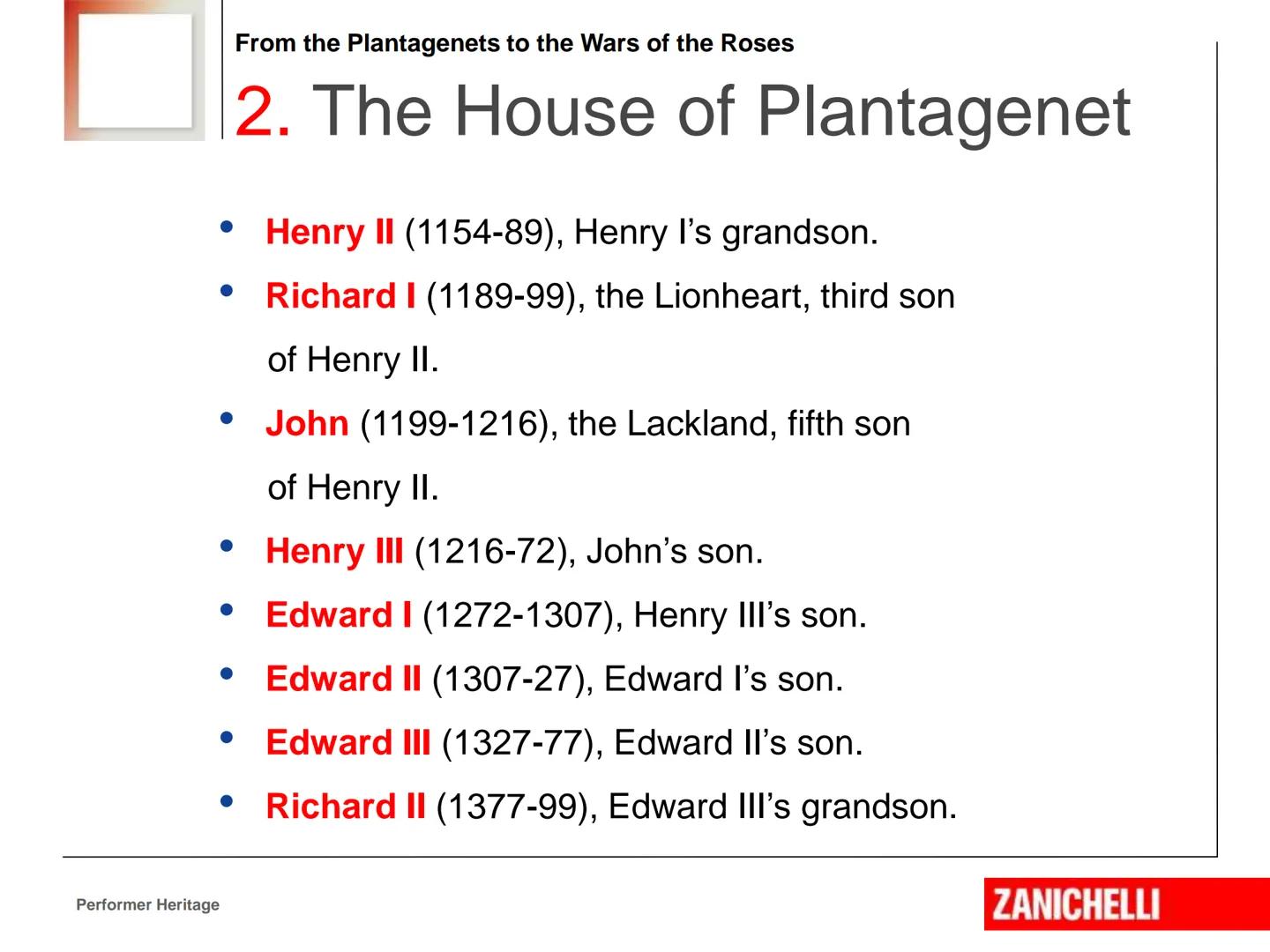 KUKI
From the Plantagenets
to the Wars of the Roses
Performer Heritage
Marina Spiazzi, Marina Tavella, ZANICHELLI
Margaret Layton © 2016 Fro
