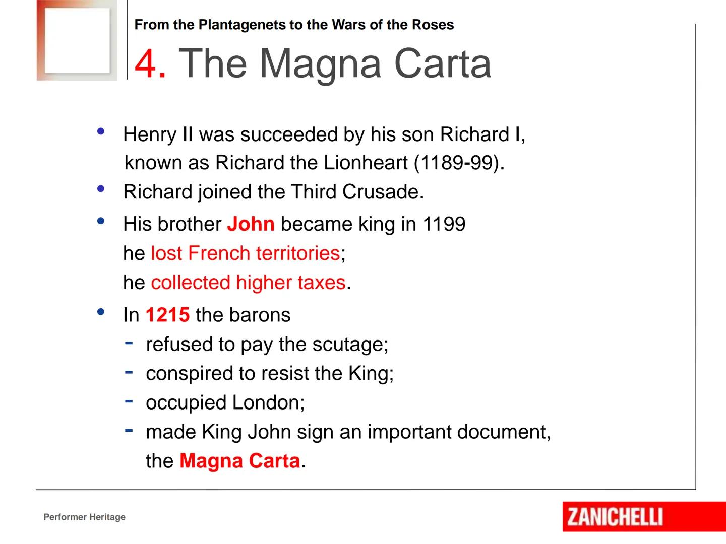 KUKI
From the Plantagenets
to the Wars of the Roses
Performer Heritage
Marina Spiazzi, Marina Tavella, ZANICHELLI
Margaret Layton © 2016 Fro