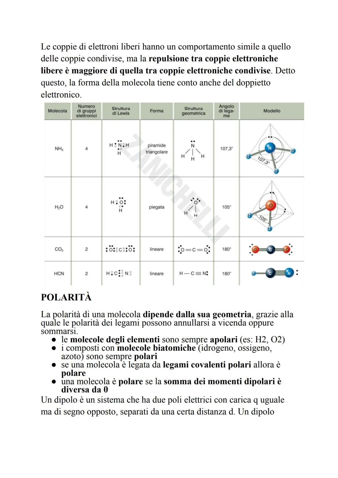 LEGAMI
I LEGAMI CHIMICI
Non tutte le combinazioni tra atomi sono realizzabili: un composto si
forma solo se la sua energia potenziale è mino