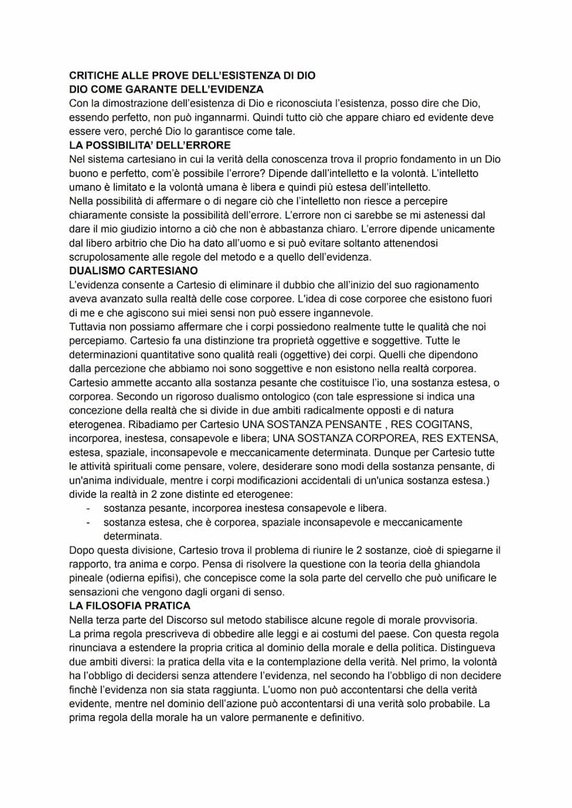 FILOSOFIA
CARTESIO
FORMAZIONE E I VIAGGI
Nace il 31 marzo 1596 a La Haye e viene educato nel collegio dei gesuiti di La Flèche. Nel
1619 fa 