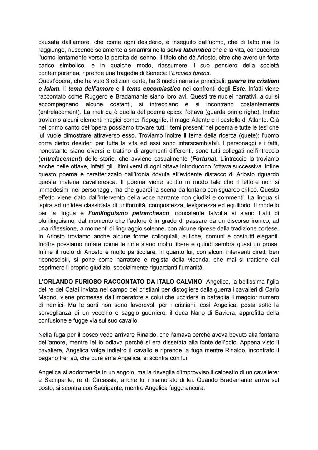 Ariosto
Ariosto, da intellettuale di corte (non cortigiano, aveva le sue idee e le sosteneva) qual era,
per poter intrattenere i colti della