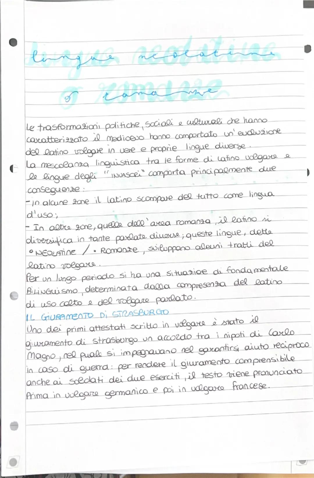 # Dal latino alle lingue romanze

☐ medioevo
La letteratura è l'insieme delle opere relative a un'epoca. Si sviluppa nel medioevo, nel perio