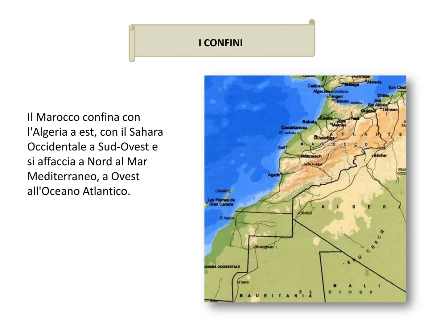 Il Marocco
A DELLA SETANET
la valigia in viaggio Questa è la bandiera del
Marocco!
È una bandiera rossa con
un pentagramma verde al centro.
