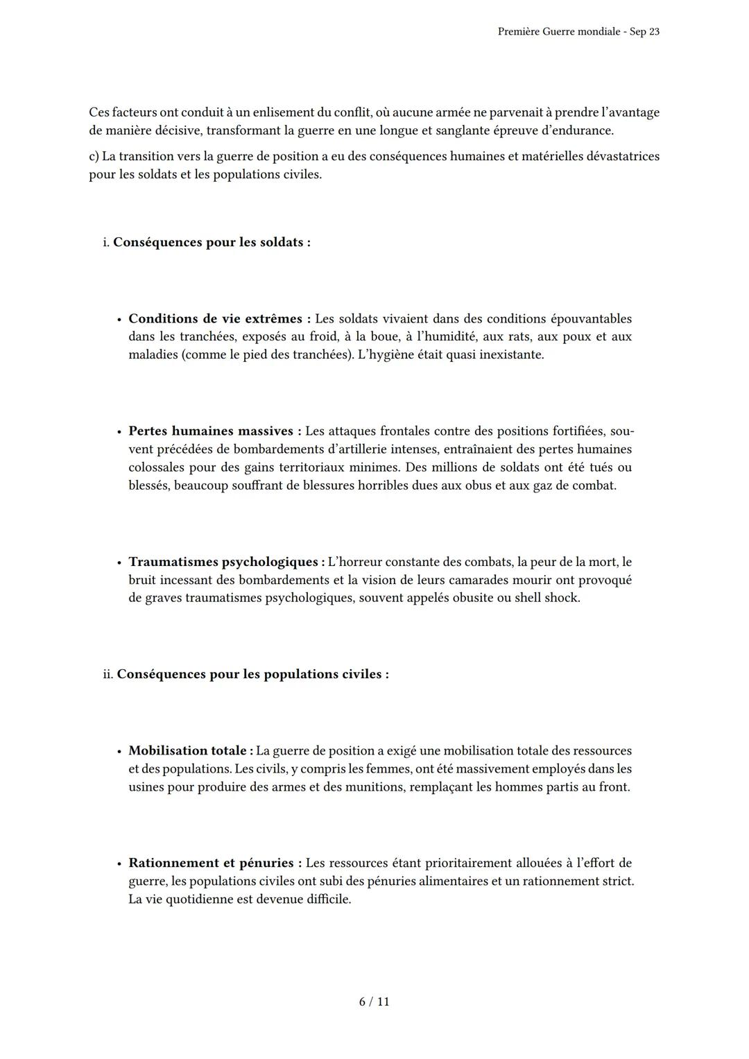 # Première Guerre mondiale

Généré par Knowunity.fr - Sep 23

Description: Cet examen couvre la Première Guerre mondiale, ses causes, déroul