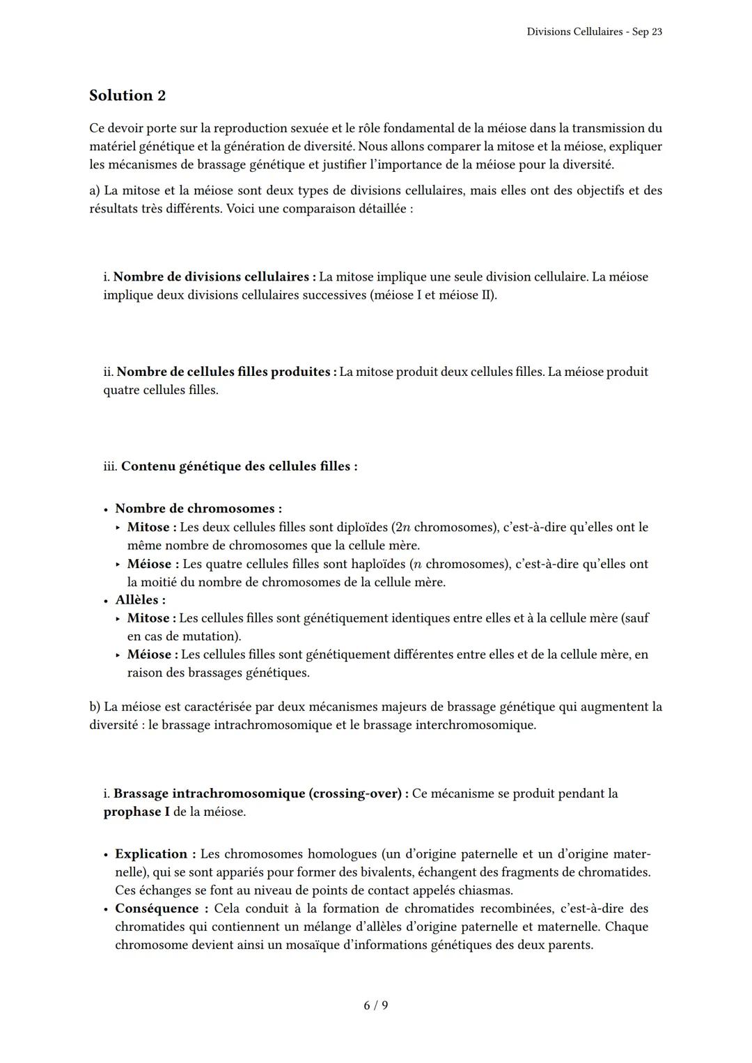 Divisions Cellulaires

Généré par Knowunity.fr - Sep 23

Description: Cet examen couvre les mécanismes de mitose et méiose.

Bonne chance!


