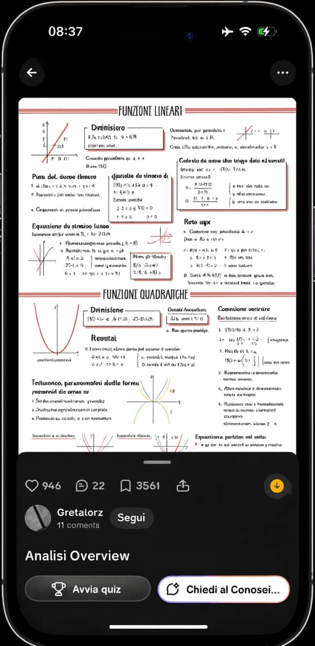 Appunti di studio nell'app Knowunity