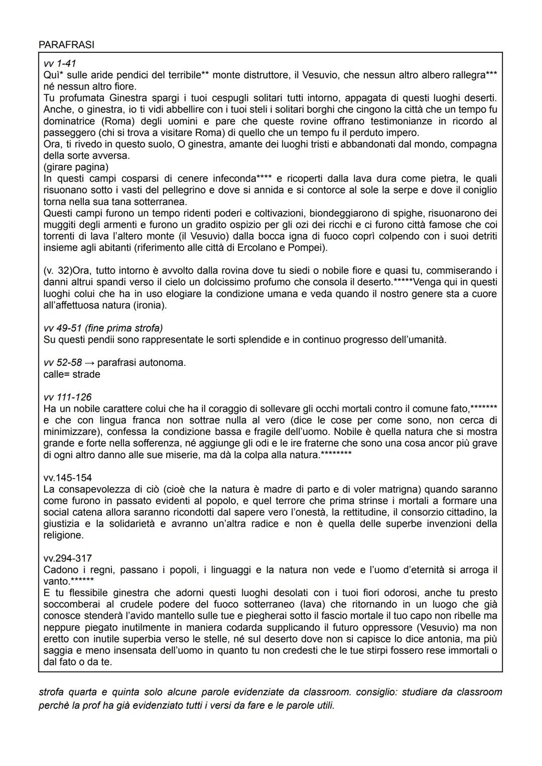 06/11/2023
LA GINESTRA, Pag 99, 3.1 /classroom
Il componimento è intitolato "La Ginestra o fiore del deserto" perchè questo fiore Leopardi
