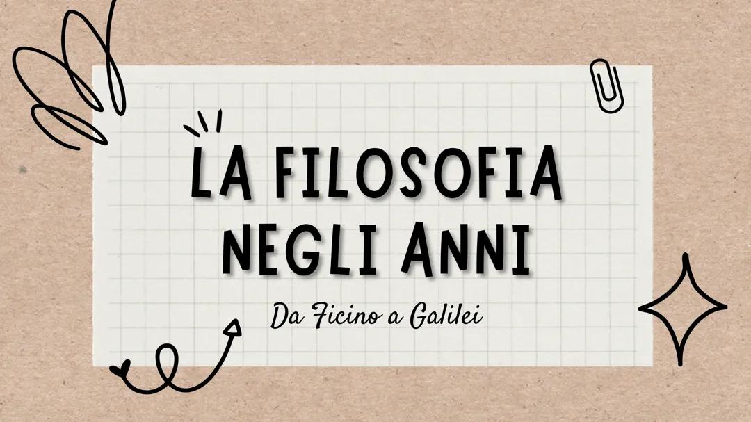 I filosofi del Rinascimento e del'Umanesimo