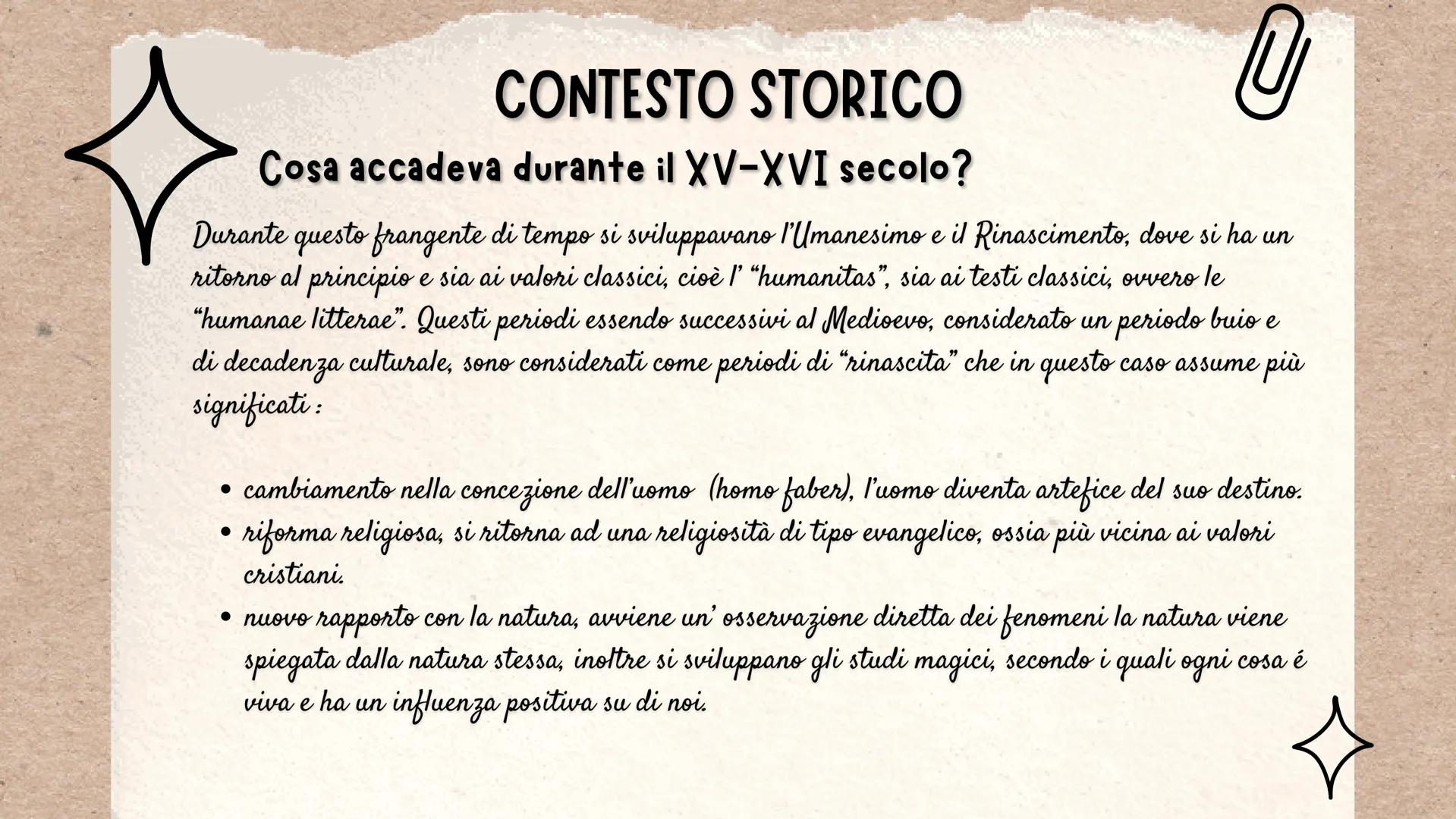 B
\/
LA FILOSOFIA
NEGLI ANNI
Da Ficino a Galilei
U
☆ U
CONTESTO STORICO
Cosa accadeva durante il XV-XVI secolo?
Durante questo frangente di