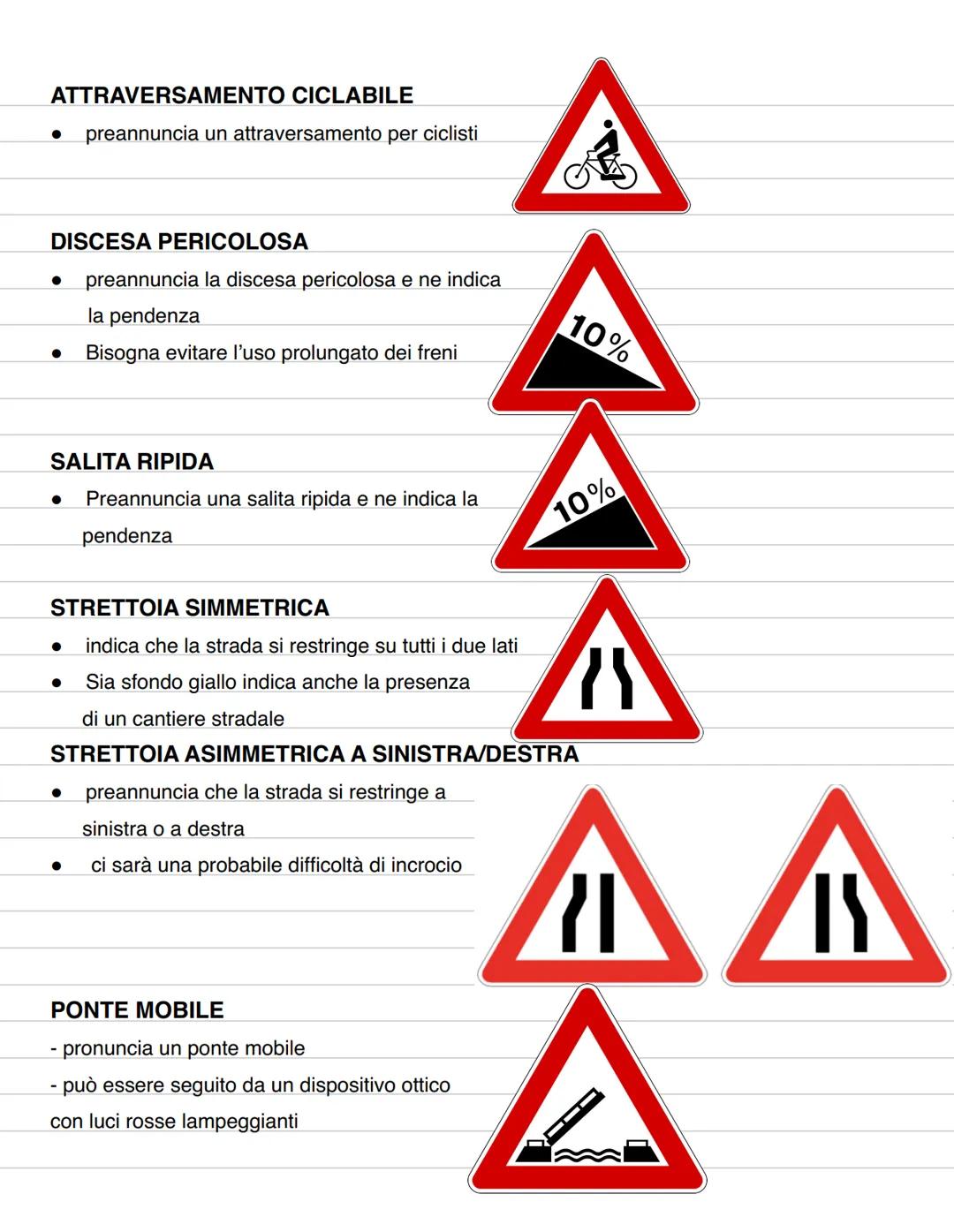 6 INTRODUZIONE
È l'insieme dei segnali verticali, orizzontali, luminosi, dei segnali e delle attrezzature
complementari.
In ogni caso preval
