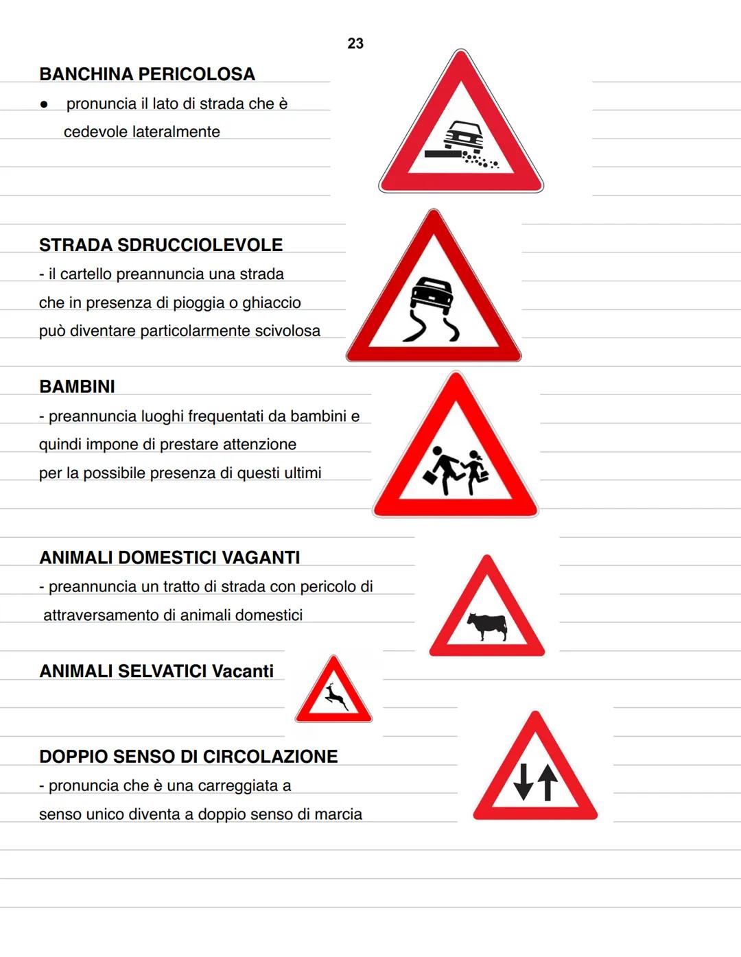 6 INTRODUZIONE
È l'insieme dei segnali verticali, orizzontali, luminosi, dei segnali e delle attrezzature
complementari.
In ogni caso preval