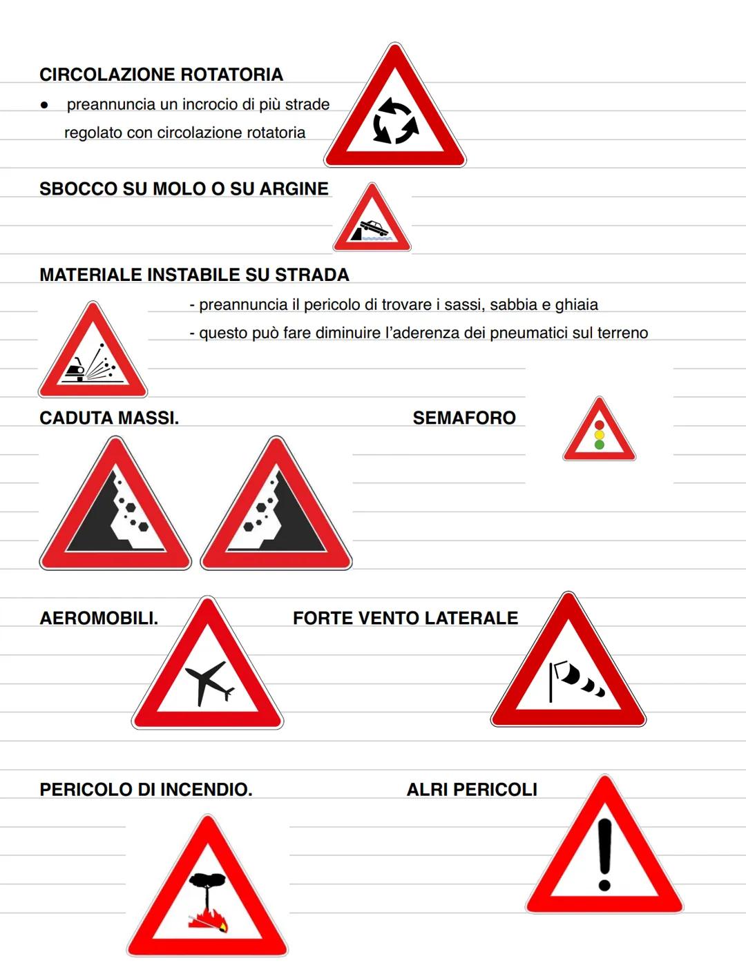 6 INTRODUZIONE
È l'insieme dei segnali verticali, orizzontali, luminosi, dei segnali e delle attrezzature
complementari.
In ogni caso preval