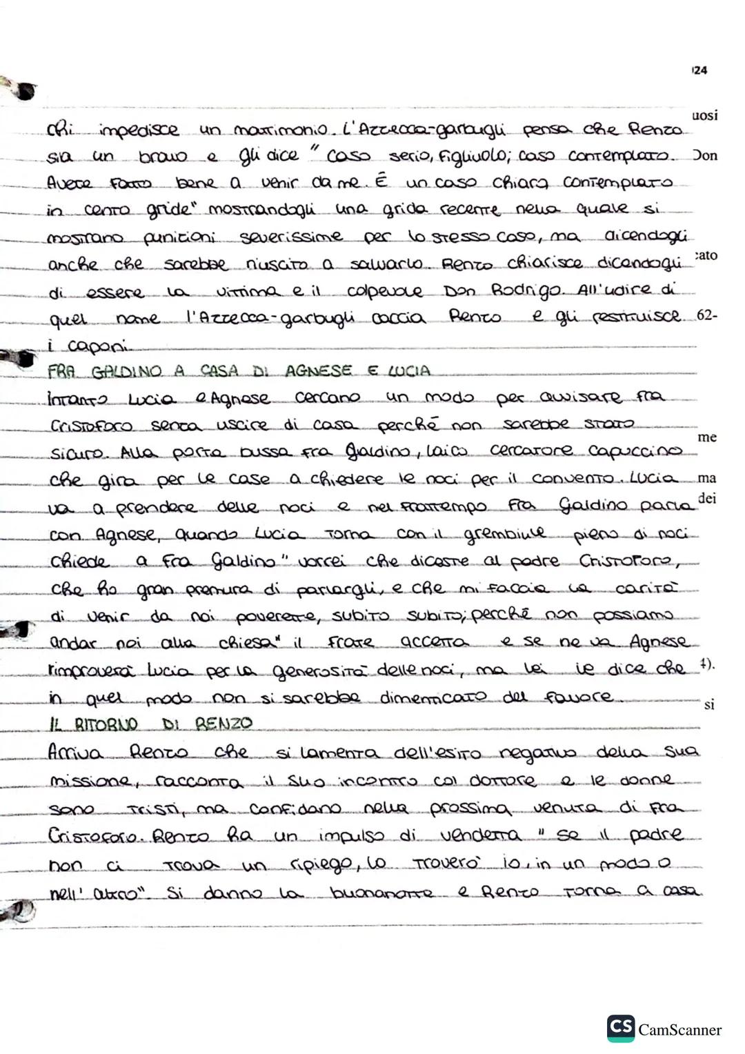 # Capitolo 3:
IL RACCONTO DI LUCIA
Pressara da Rento e dalla madre, Lucia racconta che qualche
giorno poma, mentre tornava dalla Filanda,