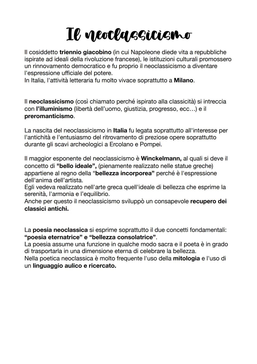 # Tra neoclassicismo e
# preromanticismo
Dalla seconda metà del 700 è possibile individuare in Italia alcune tendenze
che si affermano nel