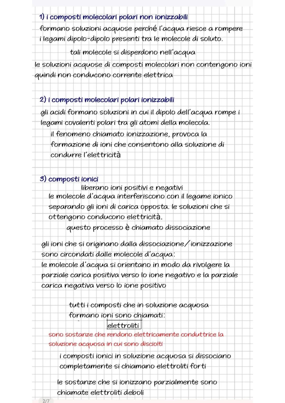 La solubilità e le soluzioni
soluzioni: miscugli omogenei e possono essere solide,
liquide e gassose.
solvente componente della soluzione ch