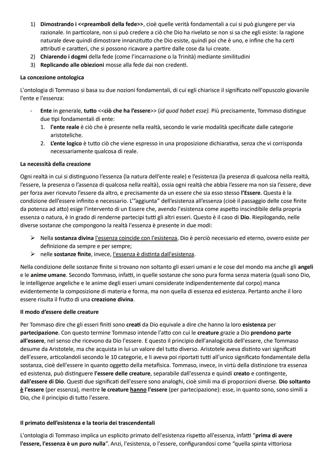 # La vita
RIASSUNTO - La filosofia di San Tommaso
Tommaso nasce intorno al 1225 nel castello del padre di Roccasecca, a poca distanza da A