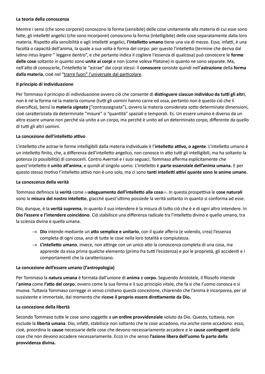 # La vita
RIASSUNTO - La filosofia di San Tommaso
Tommaso nasce intorno al 1225 nel castello del padre di Roccasecca, a poca distanza da A