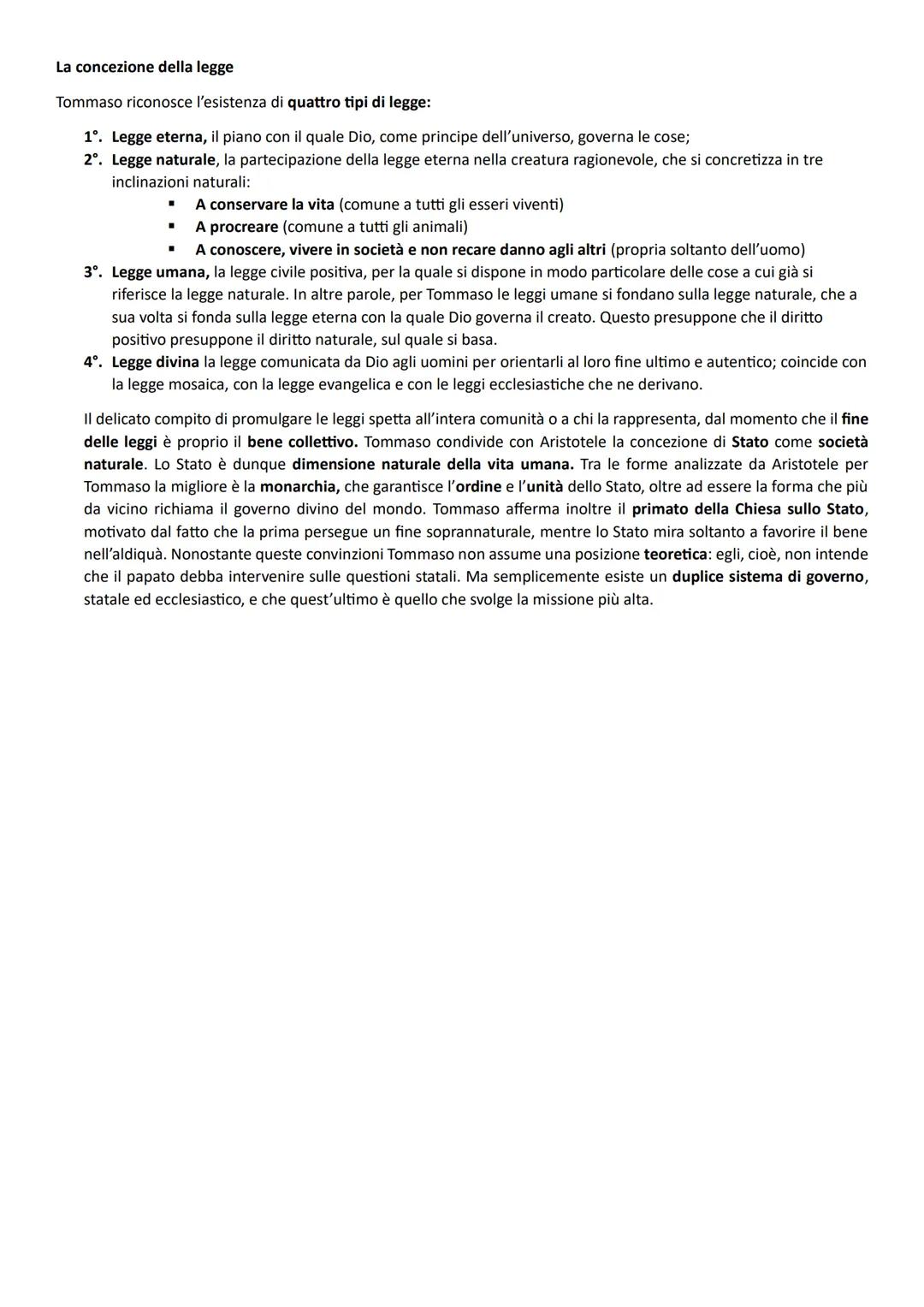 # La vita
RIASSUNTO - La filosofia di San Tommaso
Tommaso nasce intorno al 1225 nel castello del padre di Roccasecca, a poca distanza da A