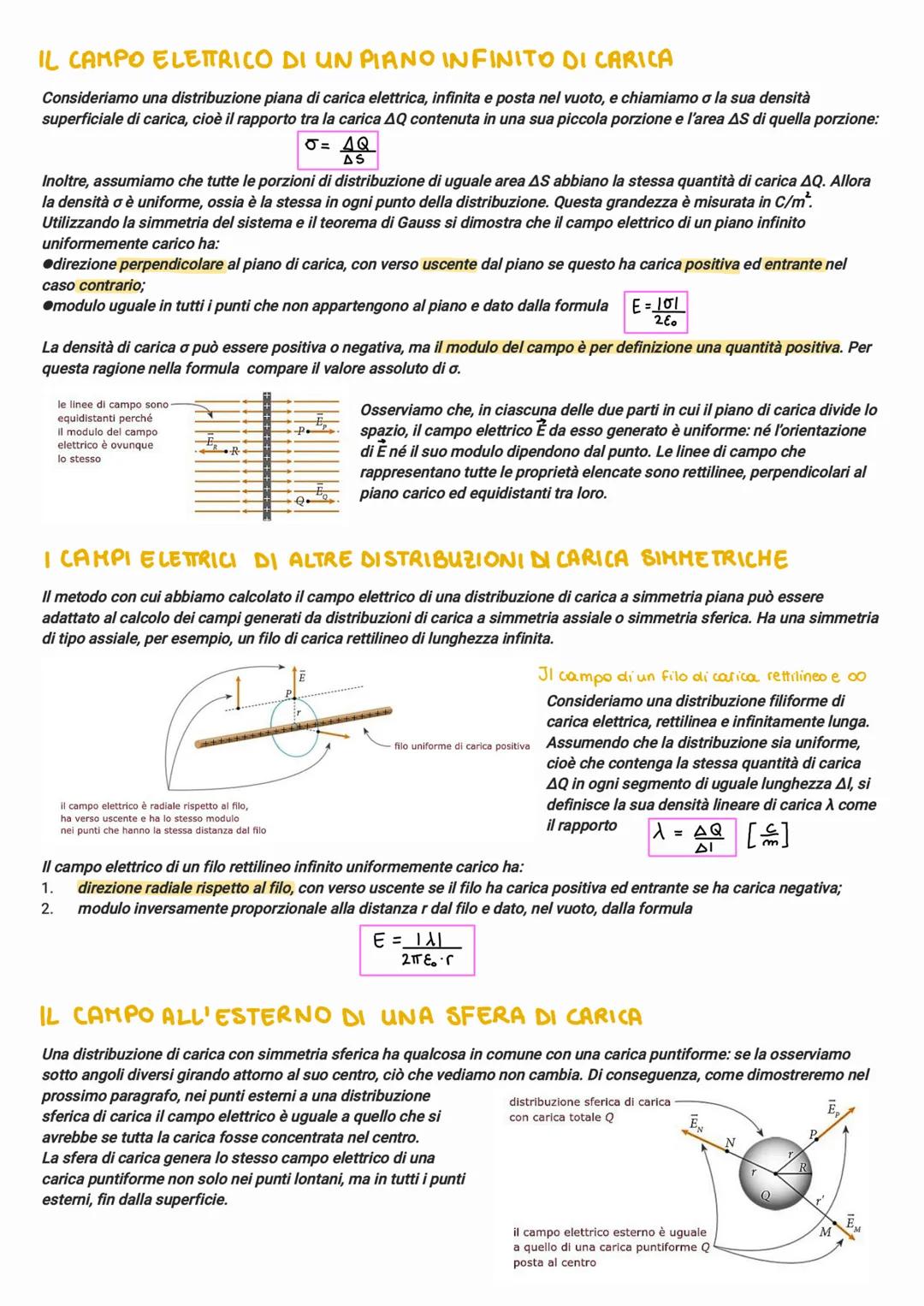 IL CAMPO ELETTRICO
Un campo vettoriale è una funzione che associa a ogni punto uno e un solo vettore che specifica in modulo, direzione e
ve