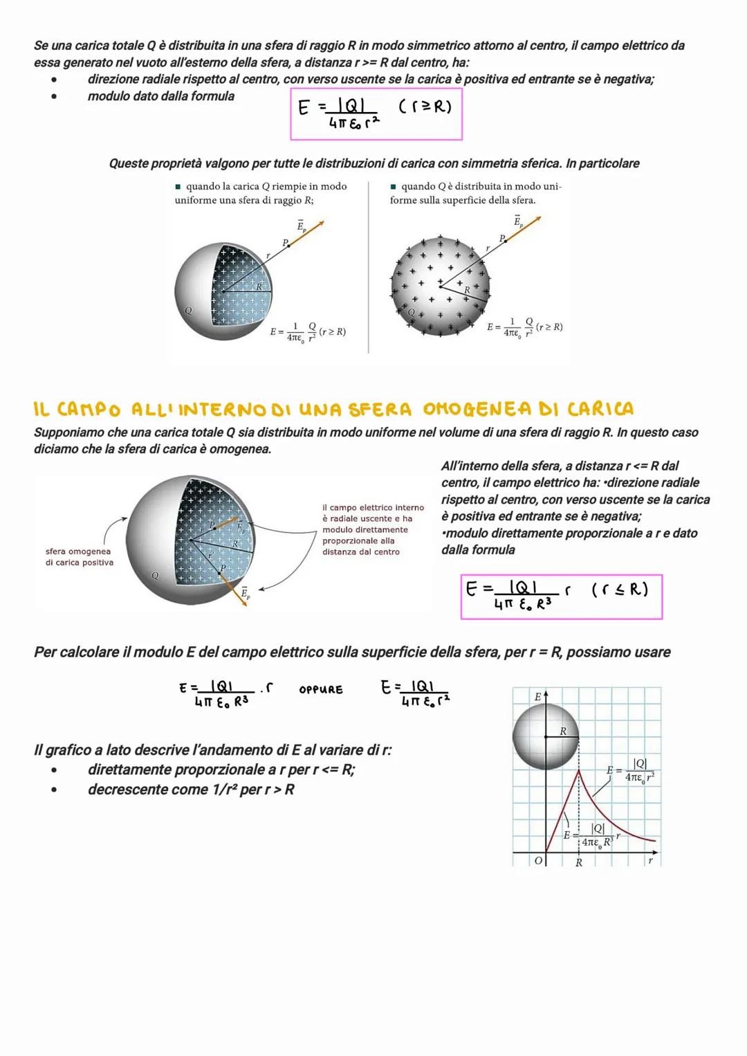 IL CAMPO ELETTRICO
Un campo vettoriale è una funzione che associa a ogni punto uno e un solo vettore che specifica in modulo, direzione e
ve