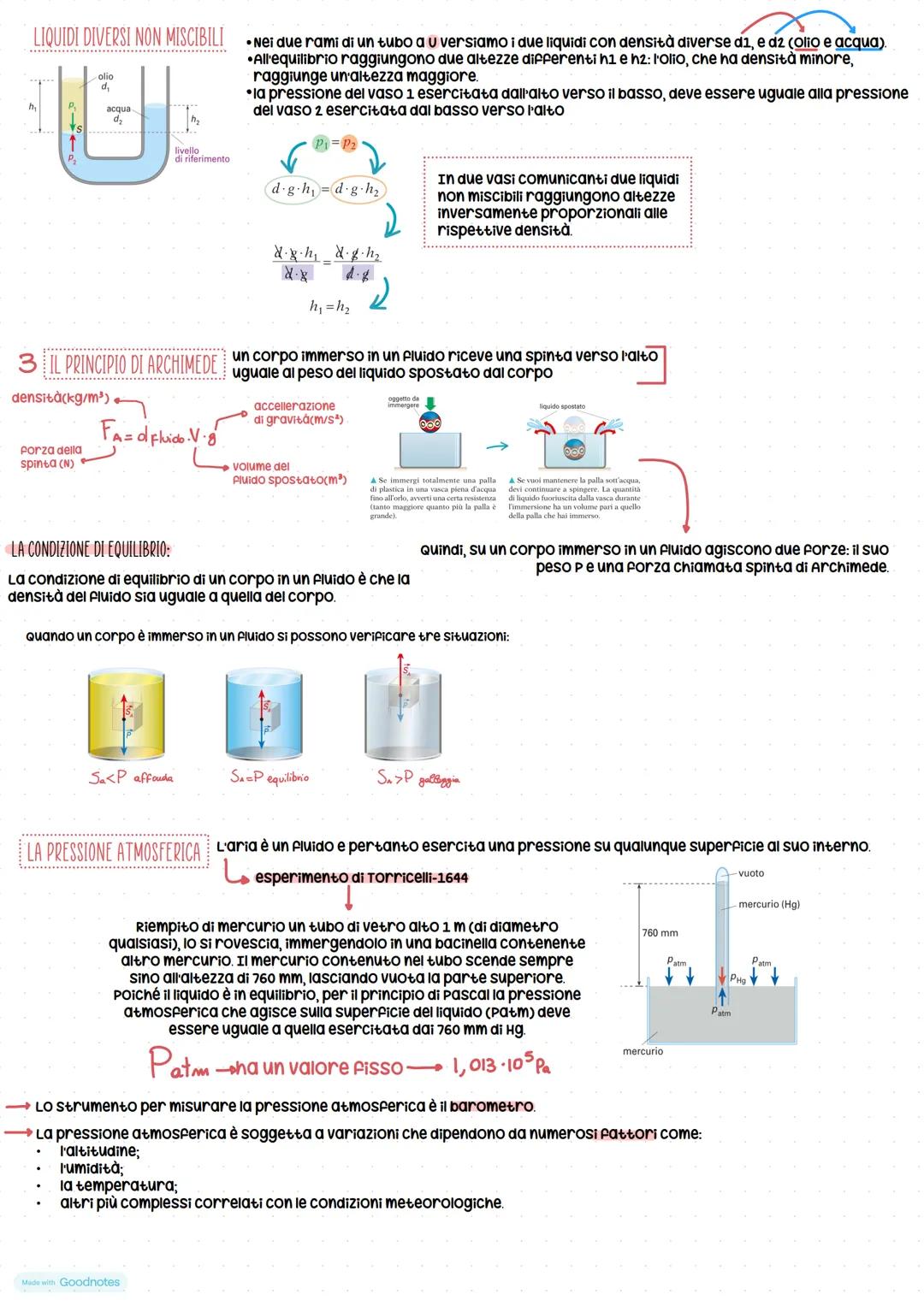 Strumenti
con i quali si
misura la
pressione=
manometri.
LA PRESSIONE: superficie e l'area di tale superficie.
Ripasso Fisica
è il rapporto