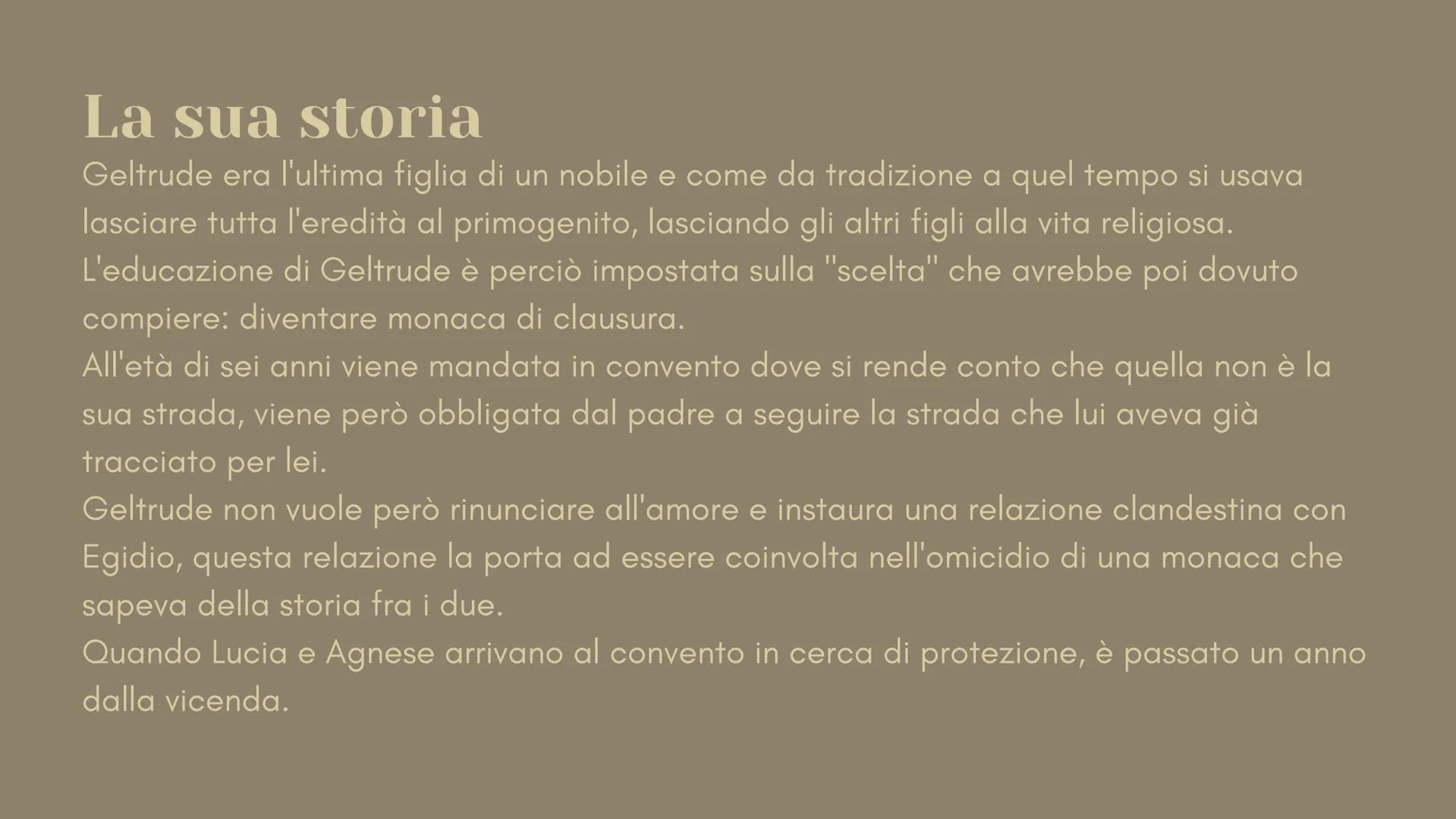 # La
# monaca
# di Monza
MARTINA MORESCHI # Chi รจ?
Geltrude, conosciuta come la monaca di Monza, รฉ uno dei personaggi del romanzo di
Man