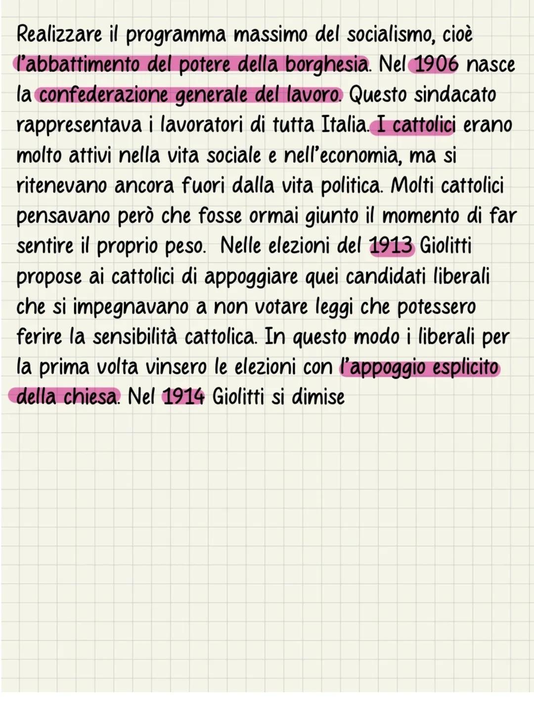 L'ingresso delle masse nella
politica italiana
Dopo l'assasinio del re Umberto I, nel 1900 salì al trono
suo figlio, Vittorio Emanuele III d