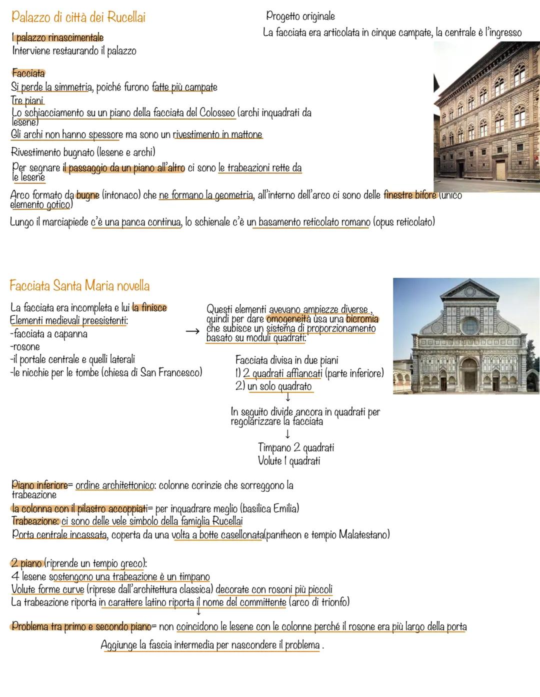 # Leon Battista Alberti
-porta con se le innovazioni del rinascimento poiché viaggia molto
-oltre ad essere un architetto era un intellettu