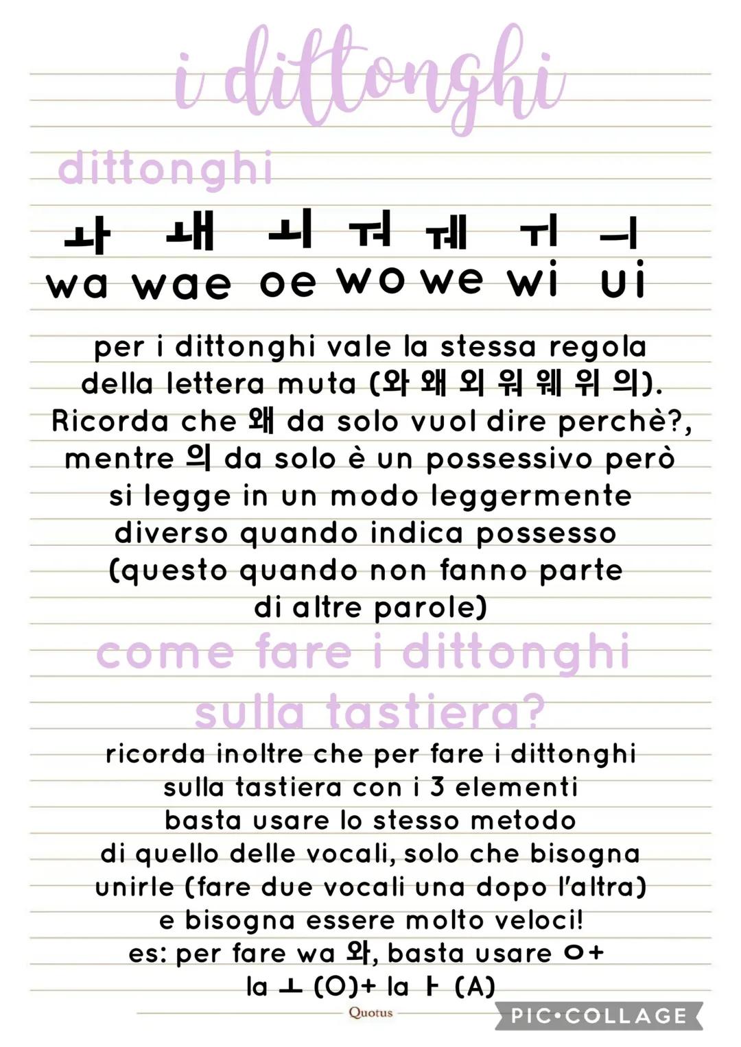 # hangul 한글
L'hangul (hangeul) è l'alfabeto coreano
ed è un alfabeto fonetico, cioè ogni lettera
ha un suono e ogni "blocchetto", "insieme