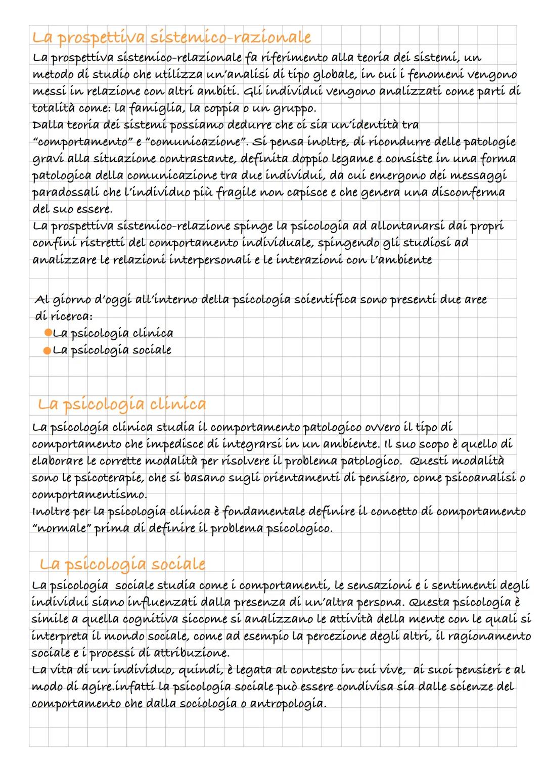 # Lo studio del comportamento e
dello sviluppo
La psicología è lo studio scientifico del comportamento ed è legato a molti ambiti
della nos