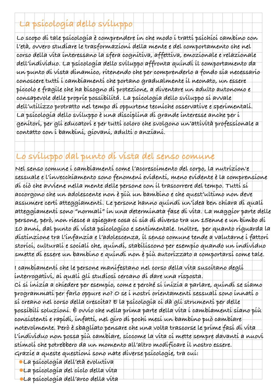 # Lo studio del comportamento e
dello sviluppo
La psicología è lo studio scientifico del comportamento ed è legato a molti ambiti
della nos