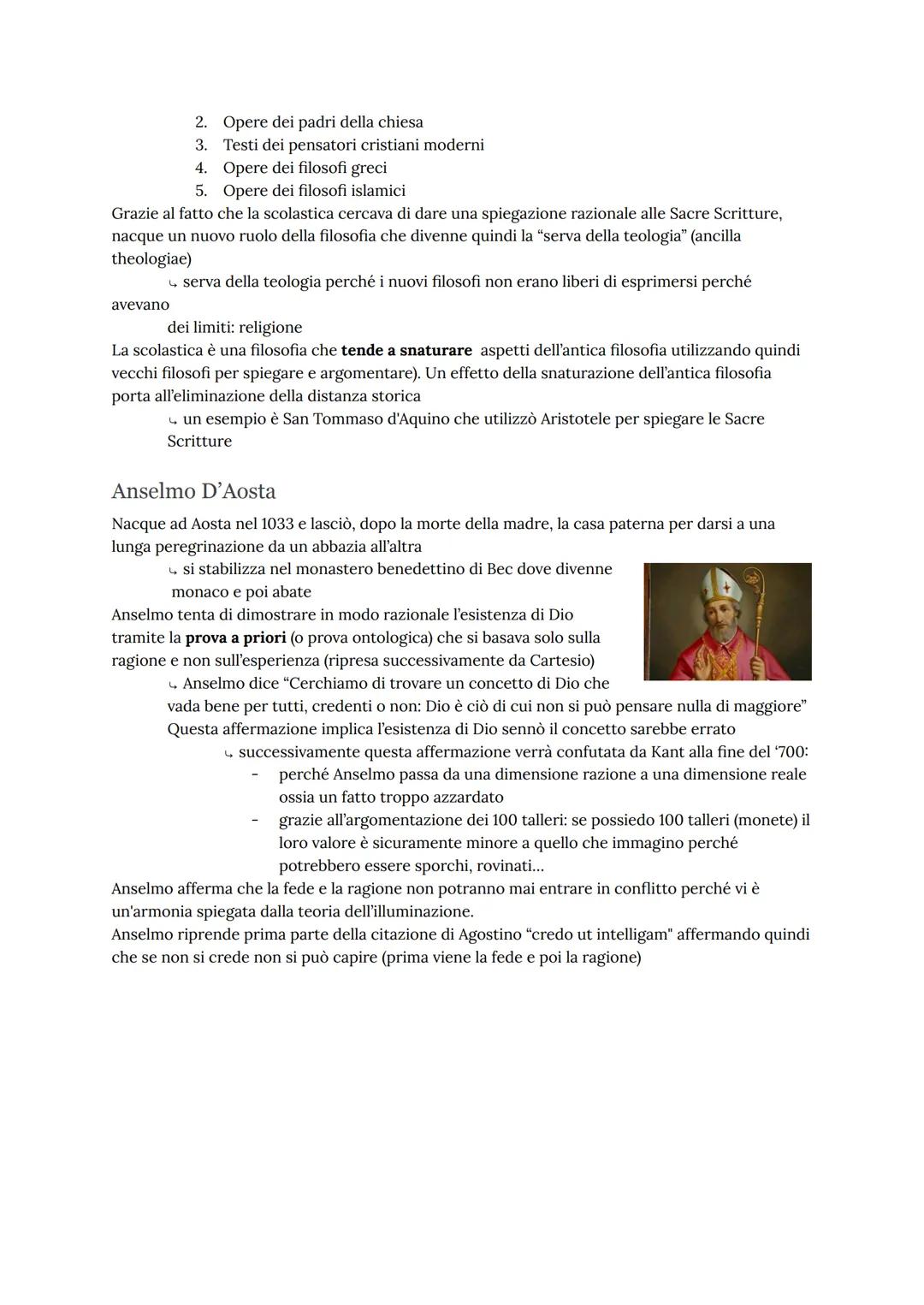 La filosofia cristiana
Con la filosofia cristiana si cerca di dare una sistemazione tra fede e ragione ossia di trovare un
punto di converge