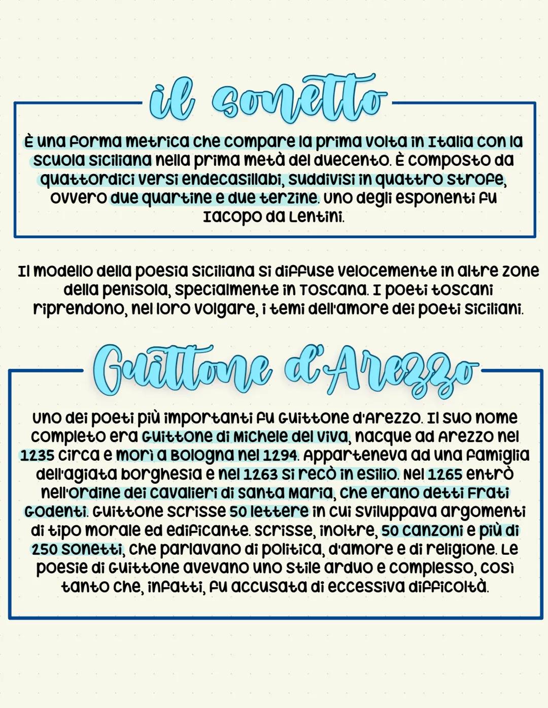 # La scuola siciliana
Nella corte siciliana di Federico II, tra il 1230 e il 1250, sorgono
imitatori della poesia trobadorica che non usano