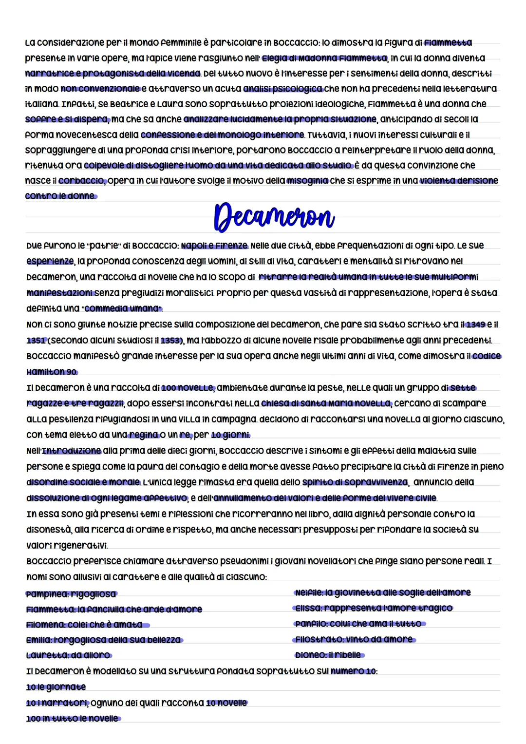 # Boccaccio
Nasce nel 1313 probabilmente a certaldo, figlio illegittimo di un ricco
mercante impiegato presso la compagnia commerciale dei