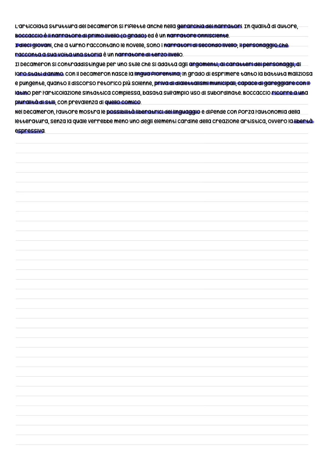 # Boccaccio
Nasce nel 1313 probabilmente a certaldo, figlio illegittimo di un ricco
mercante impiegato presso la compagnia commerciale dei