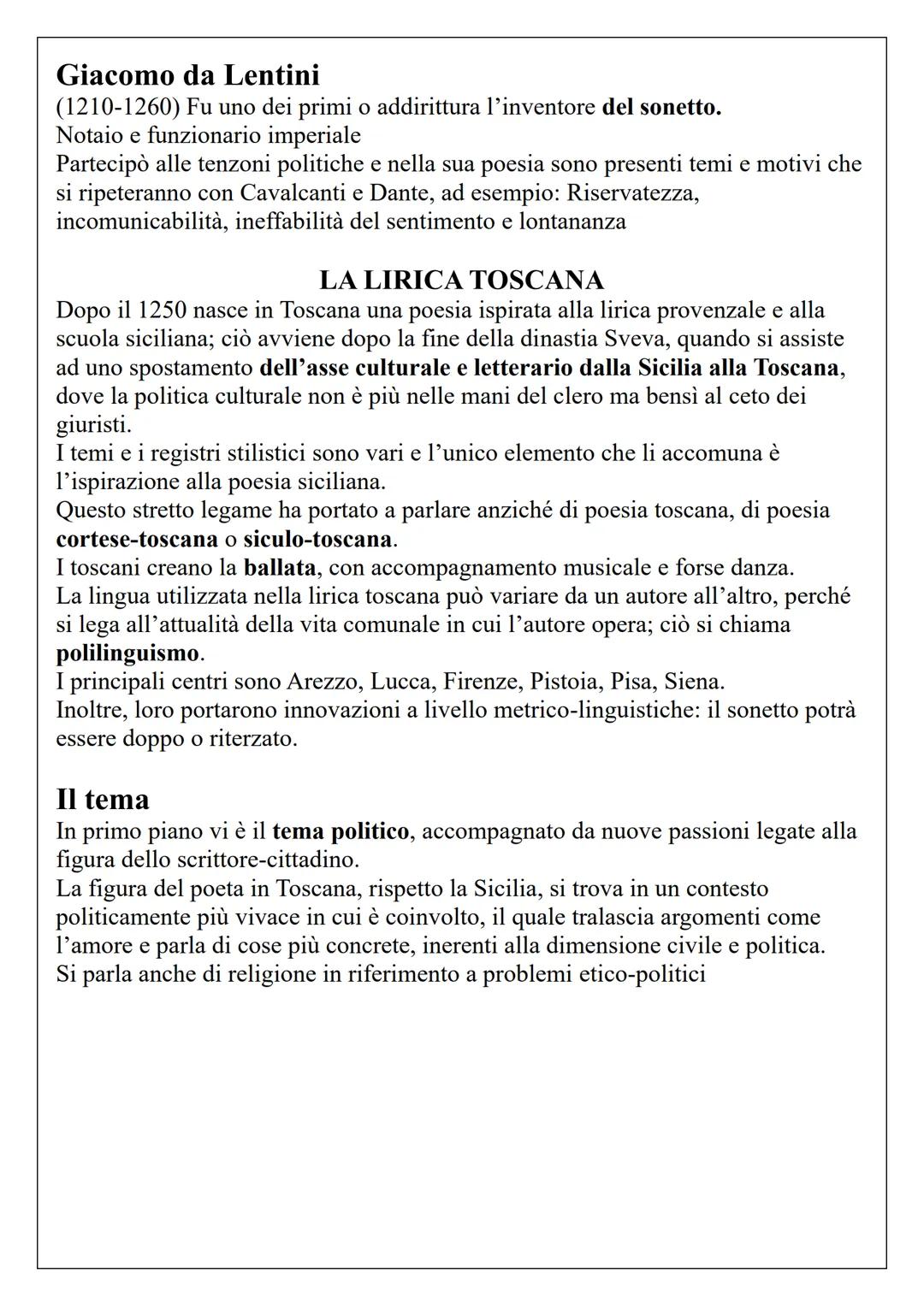 LA SCUOLA SICILIANA
Federico II di Svevia
-1194-1250, fu re di Sicilia a 4 anni e nel 1220 divenne imperatore del sacro
romano impero, diven