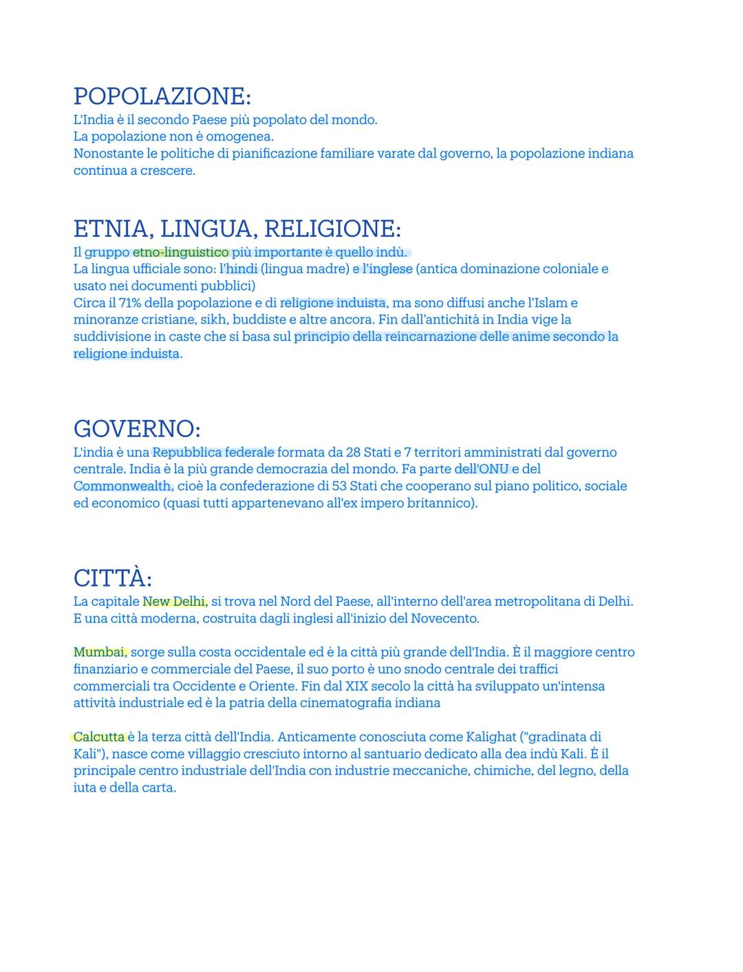 INDIA
Capitale: New Delhi
Lingua: Hindi, inglese
Forma di governo: Repubblica federale
Moneta: Rupia indiana
I CONFINI:
* a nord con la