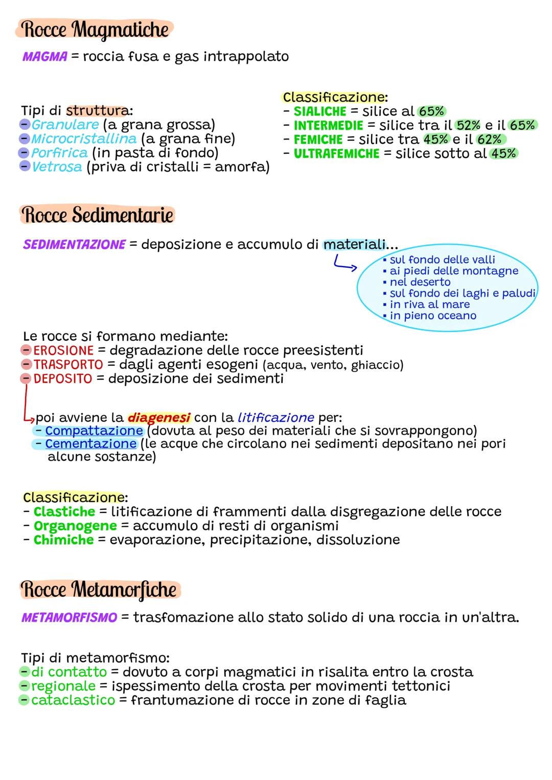 # 1 Minerali
sono sostanze solide, naturali, con una
composizione chimica ben definita, che
formano le rocce.
I loro atomi sono quasi sempr