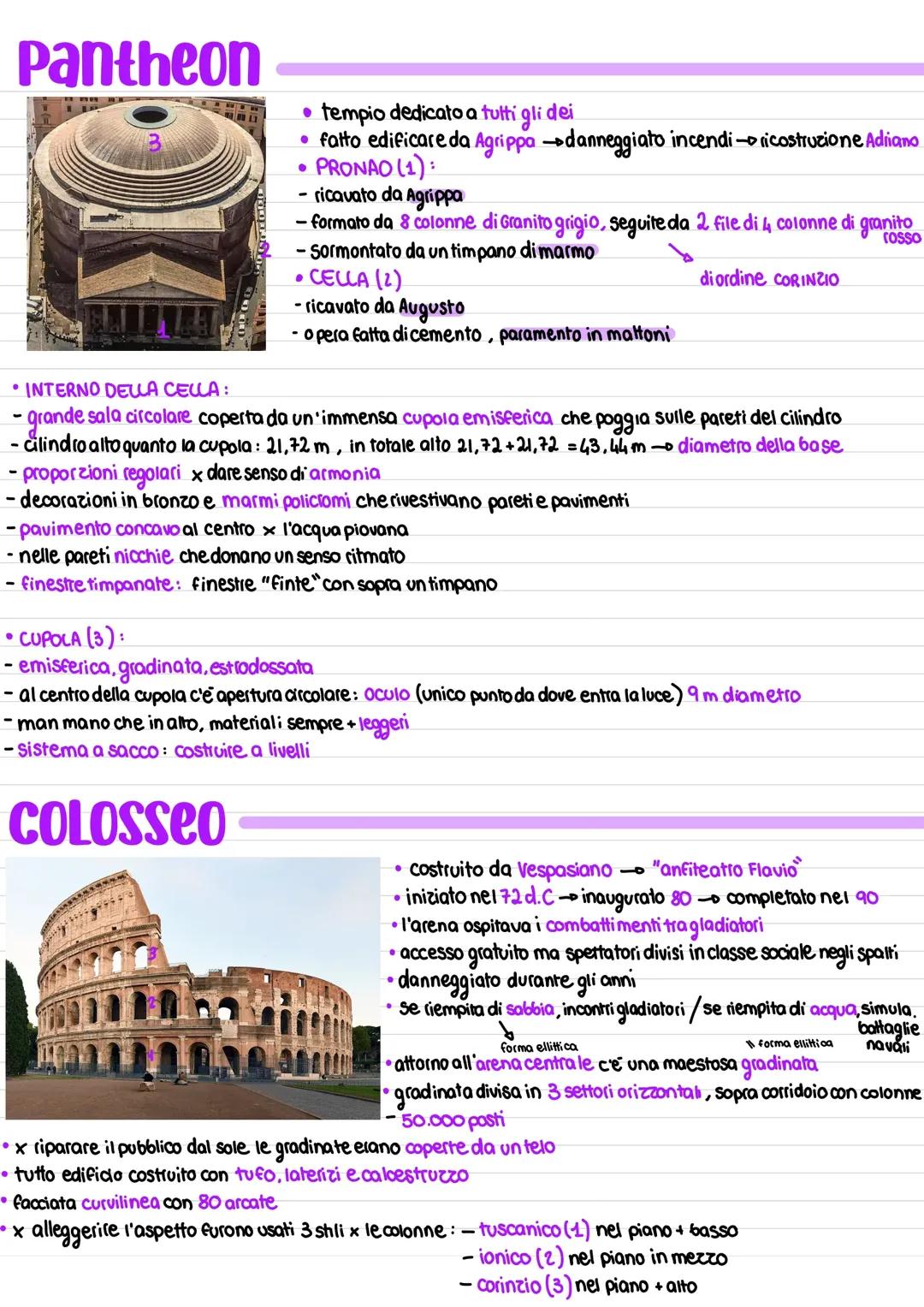pantheon e colosseo