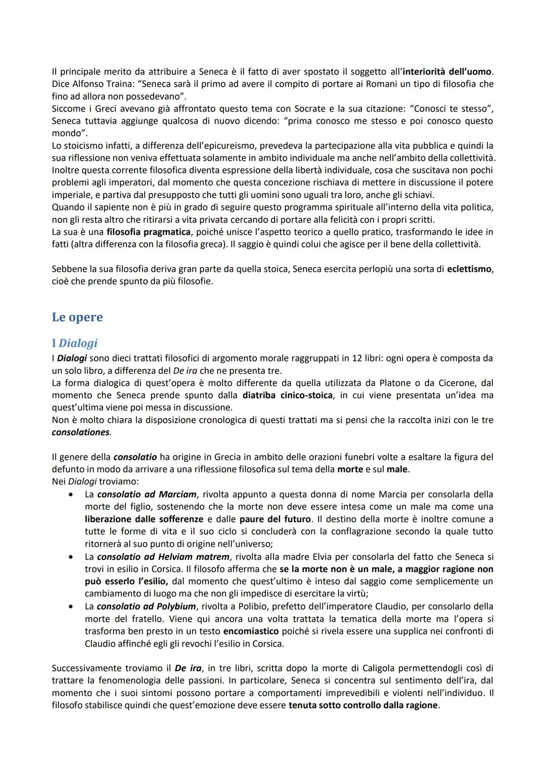 Seneca
Lucio Anneo Seneca nacque a Cordova da una famiglia di ordine equestre di origine italica. Particolare
importante che definirà il suo