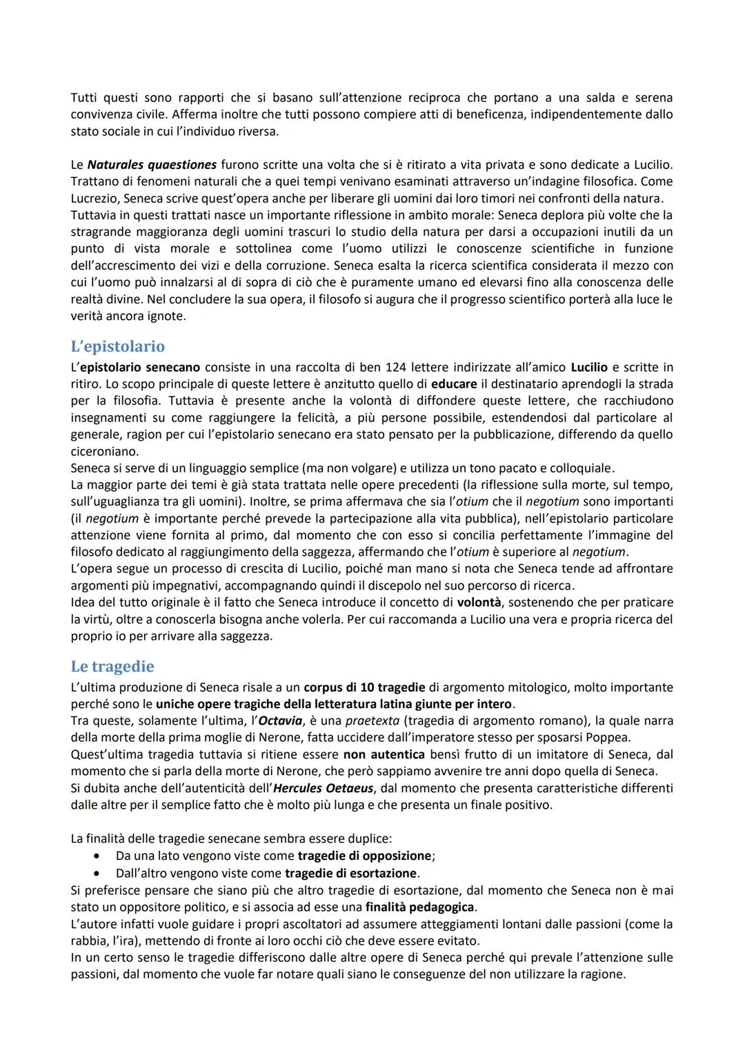 Seneca
Lucio Anneo Seneca nacque a Cordova da una famiglia di ordine equestre di origine italica. Particolare
importante che definirà il suo
