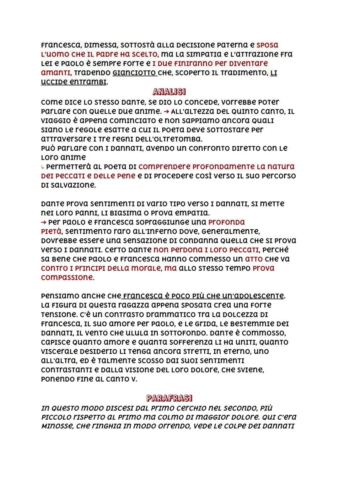 # CANTO V INFERNO
DANTE E VIRGILIO SI LASCIANO ALLE SPALLE IL LIMBO, Primo cercHIO
DELLA Voragine Infernale E LUOGO DI CUI IL POETа са на р