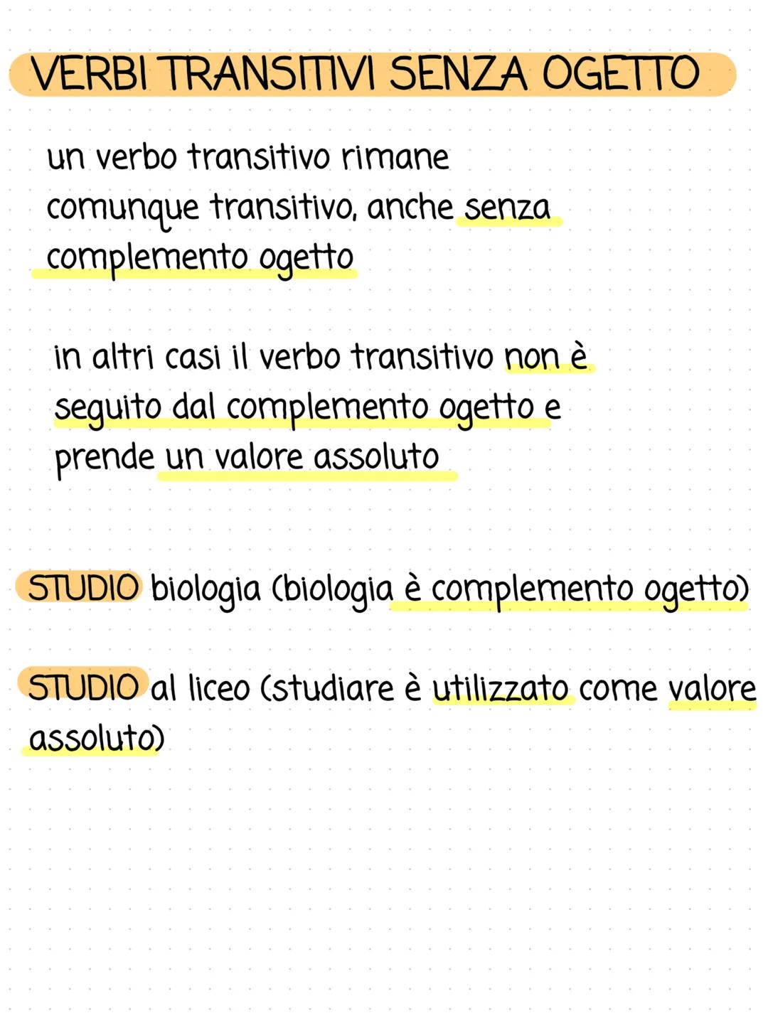 verbo Vierailivo o
witiamsitive
VERBI TRANSITIVI
ammettono un
complemento ogetto
VERBI INTRANSITIVI
NON ammettono un
complemento oggetto
cla