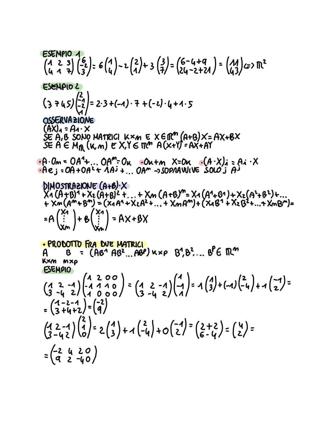 MATRICI
DEFINIZIONE:
UNA MATRICE È UNA TABELLA RETTANGOLARE O QUADRATA DI NUMERI
REALI,
$A:\begin{pmatrix}4 & 3 & 2 & 1\\1 & 2 & 4 & 7\\6 &